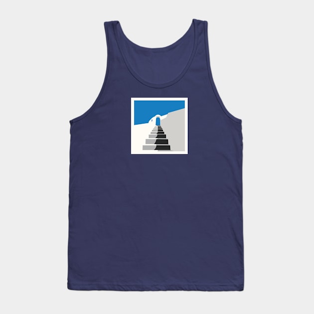 Greek Islands - stairs Tank Top by OneBigPixel